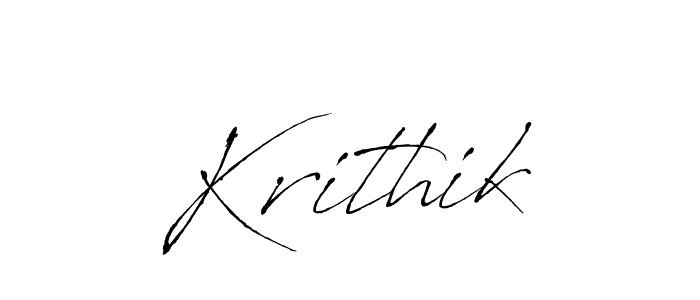 The best way (Antro_Vectra) to make a short signature is to pick only two or three words in your name. The name Krithik include a total of six letters. For converting this name. Krithik signature style 6 images and pictures png