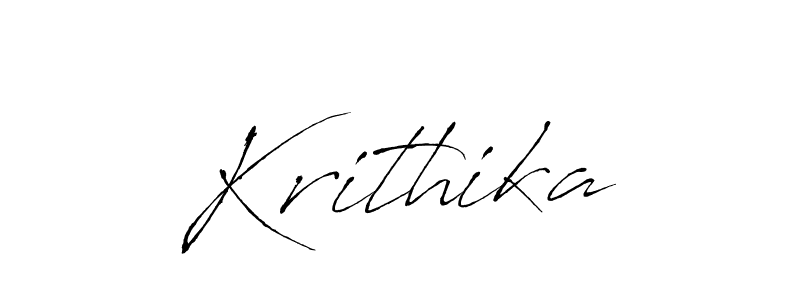 How to make Krithika signature? Antro_Vectra is a professional autograph style. Create handwritten signature for Krithika name. Krithika signature style 6 images and pictures png