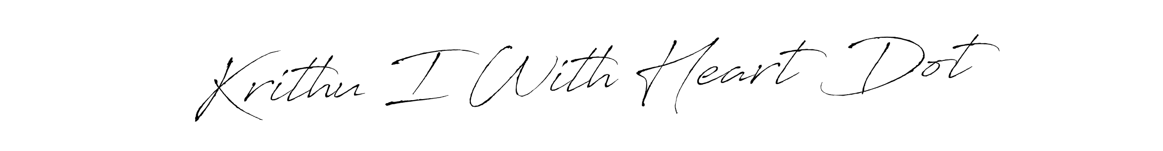 You can use this online signature creator to create a handwritten signature for the name Krithu I With Heart Dot. This is the best online autograph maker. Krithu I With Heart Dot signature style 6 images and pictures png