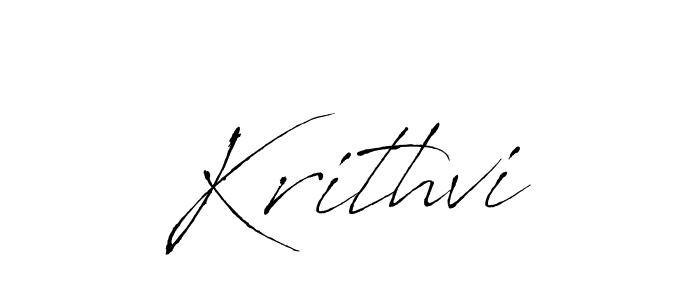 Create a beautiful signature design for name Krithvi. With this signature (Antro_Vectra) fonts, you can make a handwritten signature for free. Krithvi signature style 6 images and pictures png