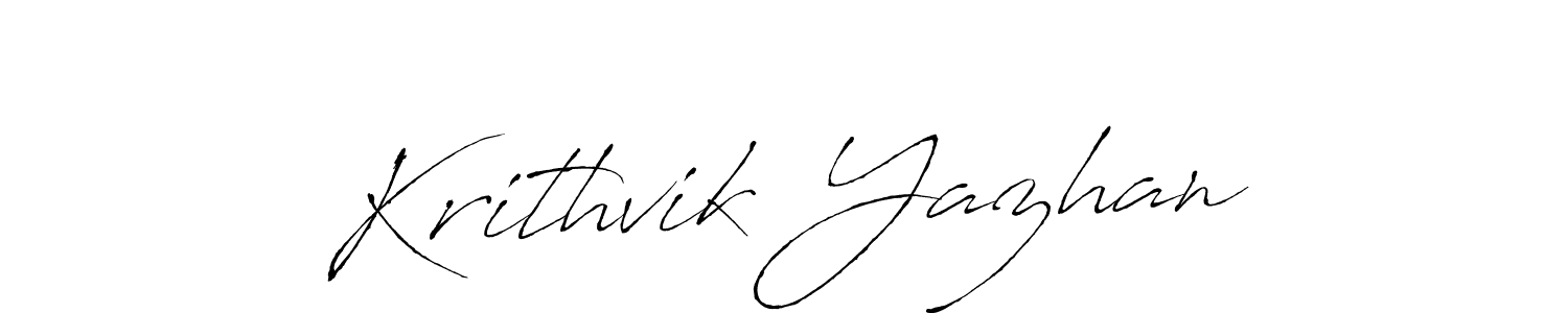 Use a signature maker to create a handwritten signature online. With this signature software, you can design (Antro_Vectra) your own signature for name Krithvik Yazhan. Krithvik Yazhan signature style 6 images and pictures png