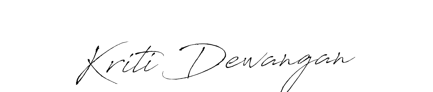 Make a beautiful signature design for name Kriti Dewangan. With this signature (Antro_Vectra) style, you can create a handwritten signature for free. Kriti Dewangan signature style 6 images and pictures png