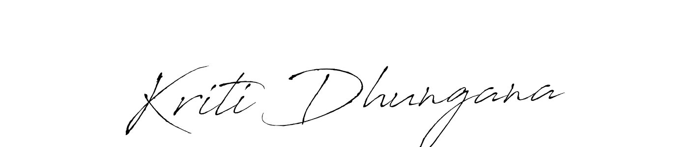 Create a beautiful signature design for name Kriti Dhungana. With this signature (Antro_Vectra) fonts, you can make a handwritten signature for free. Kriti Dhungana signature style 6 images and pictures png