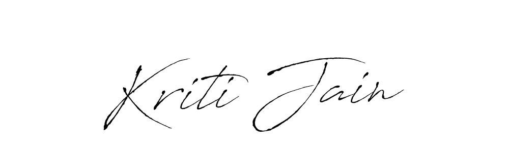 Kriti Jain stylish signature style. Best Handwritten Sign (Antro_Vectra) for my name. Handwritten Signature Collection Ideas for my name Kriti Jain. Kriti Jain signature style 6 images and pictures png