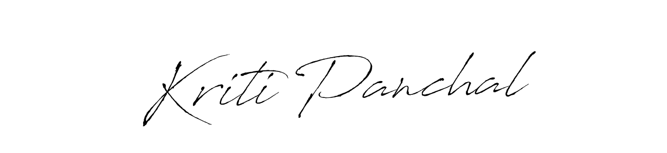 How to make Kriti Panchal signature? Antro_Vectra is a professional autograph style. Create handwritten signature for Kriti Panchal name. Kriti Panchal signature style 6 images and pictures png