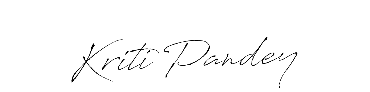 Make a beautiful signature design for name Kriti Pandey. With this signature (Antro_Vectra) style, you can create a handwritten signature for free. Kriti Pandey signature style 6 images and pictures png