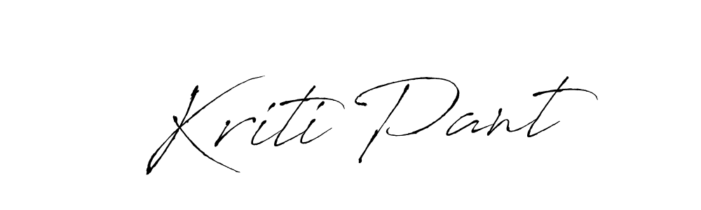 Create a beautiful signature design for name Kriti Pant. With this signature (Antro_Vectra) fonts, you can make a handwritten signature for free. Kriti Pant signature style 6 images and pictures png