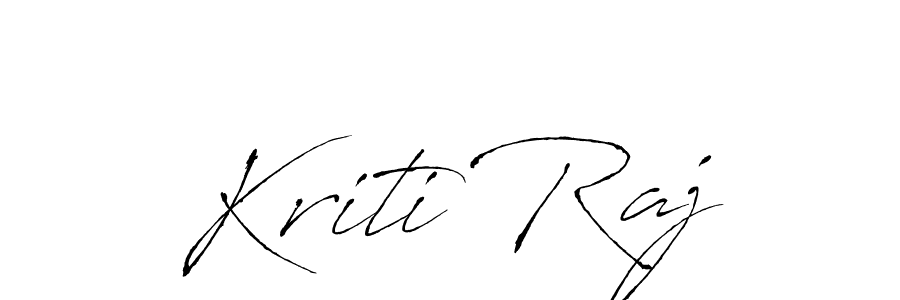Similarly Antro_Vectra is the best handwritten signature design. Signature creator online .You can use it as an online autograph creator for name Kriti Raj. Kriti Raj signature style 6 images and pictures png