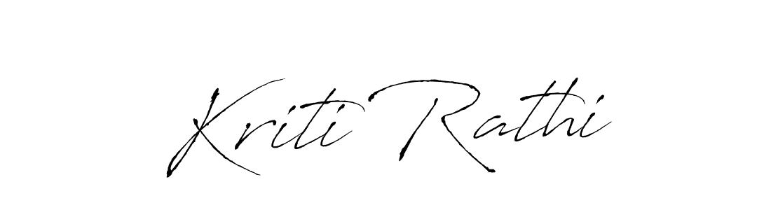 Use a signature maker to create a handwritten signature online. With this signature software, you can design (Antro_Vectra) your own signature for name Kriti Rathi. Kriti Rathi signature style 6 images and pictures png