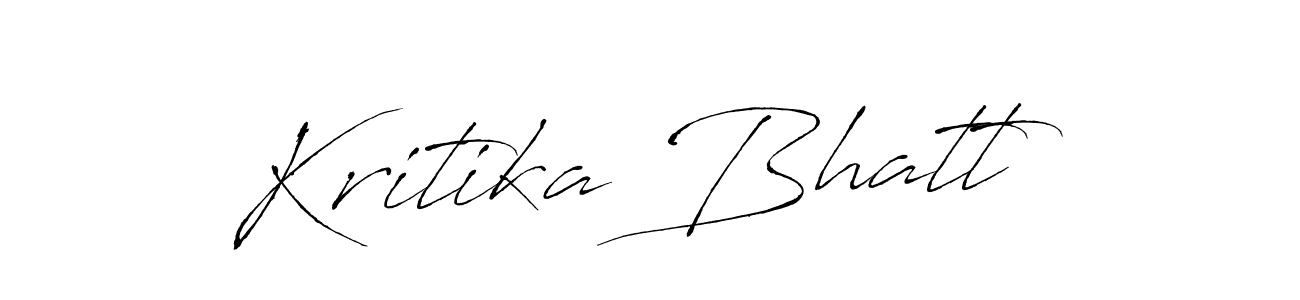 Kritika Bhatt stylish signature style. Best Handwritten Sign (Antro_Vectra) for my name. Handwritten Signature Collection Ideas for my name Kritika Bhatt. Kritika Bhatt signature style 6 images and pictures png