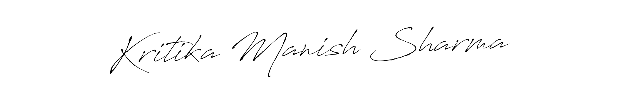 Create a beautiful signature design for name Kritika Manish Sharma. With this signature (Antro_Vectra) fonts, you can make a handwritten signature for free. Kritika Manish Sharma signature style 6 images and pictures png