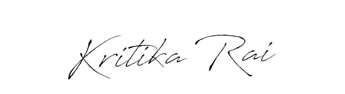 How to make Kritika Rai name signature. Use Antro_Vectra style for creating short signs online. This is the latest handwritten sign. Kritika Rai signature style 6 images and pictures png