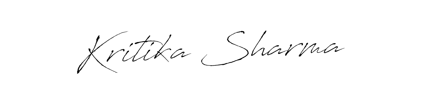 Design your own signature with our free online signature maker. With this signature software, you can create a handwritten (Antro_Vectra) signature for name Kritika Sharma. Kritika Sharma signature style 6 images and pictures png