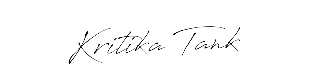 Use a signature maker to create a handwritten signature online. With this signature software, you can design (Antro_Vectra) your own signature for name Kritika Tank. Kritika Tank signature style 6 images and pictures png