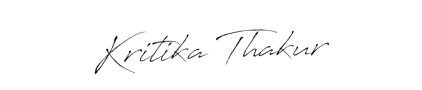 Make a beautiful signature design for name Kritika Thakur. With this signature (Antro_Vectra) style, you can create a handwritten signature for free. Kritika Thakur signature style 6 images and pictures png