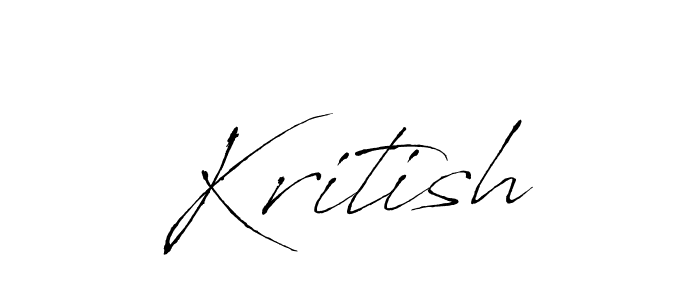 Use a signature maker to create a handwritten signature online. With this signature software, you can design (Antro_Vectra) your own signature for name Kritish. Kritish signature style 6 images and pictures png