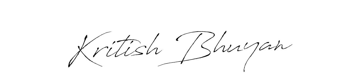 Create a beautiful signature design for name Kritish Bhuyan. With this signature (Antro_Vectra) fonts, you can make a handwritten signature for free. Kritish Bhuyan signature style 6 images and pictures png