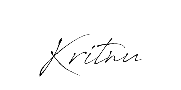 Similarly Antro_Vectra is the best handwritten signature design. Signature creator online .You can use it as an online autograph creator for name Kritnu. Kritnu signature style 6 images and pictures png