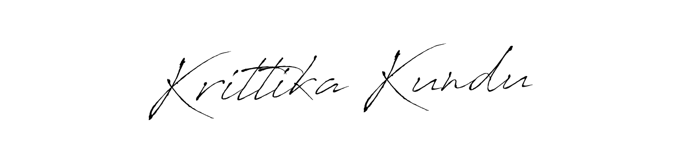 Create a beautiful signature design for name Krittika Kundu. With this signature (Antro_Vectra) fonts, you can make a handwritten signature for free. Krittika Kundu signature style 6 images and pictures png