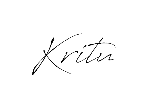 Kritu stylish signature style. Best Handwritten Sign (Antro_Vectra) for my name. Handwritten Signature Collection Ideas for my name Kritu. Kritu signature style 6 images and pictures png