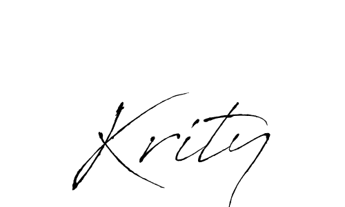 Create a beautiful signature design for name Krity. With this signature (Antro_Vectra) fonts, you can make a handwritten signature for free. Krity signature style 6 images and pictures png