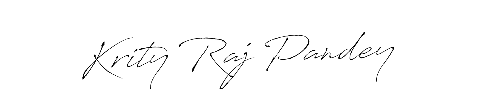 Make a beautiful signature design for name Krity Raj Pandey. With this signature (Antro_Vectra) style, you can create a handwritten signature for free. Krity Raj Pandey signature style 6 images and pictures png