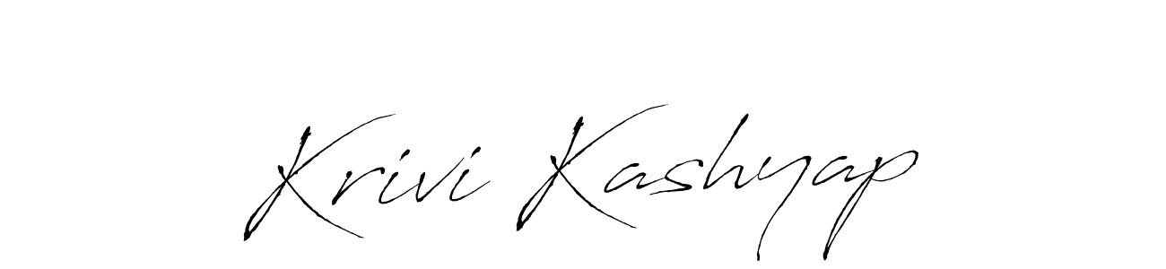 Also You can easily find your signature by using the search form. We will create Krivi Kashyap name handwritten signature images for you free of cost using Antro_Vectra sign style. Krivi Kashyap signature style 6 images and pictures png