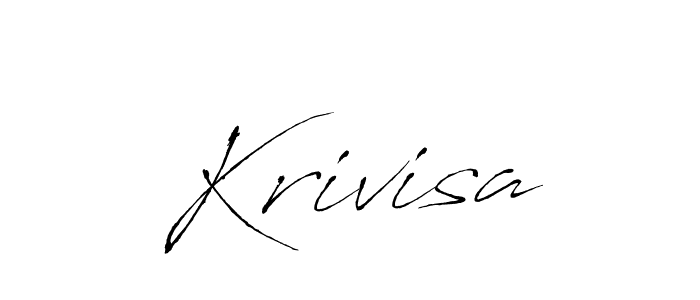 Use a signature maker to create a handwritten signature online. With this signature software, you can design (Antro_Vectra) your own signature for name Krivisa. Krivisa signature style 6 images and pictures png