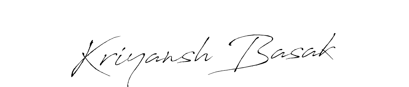 Similarly Antro_Vectra is the best handwritten signature design. Signature creator online .You can use it as an online autograph creator for name Kriyansh Basak. Kriyansh Basak signature style 6 images and pictures png