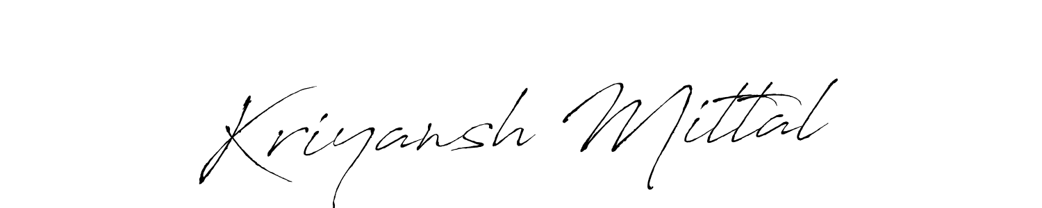 Also we have Kriyansh Mittal name is the best signature style. Create professional handwritten signature collection using Antro_Vectra autograph style. Kriyansh Mittal signature style 6 images and pictures png