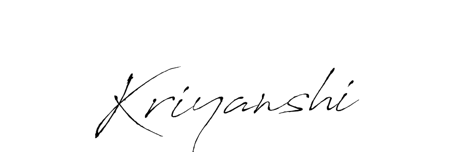 How to make Kriyanshi name signature. Use Antro_Vectra style for creating short signs online. This is the latest handwritten sign. Kriyanshi signature style 6 images and pictures png