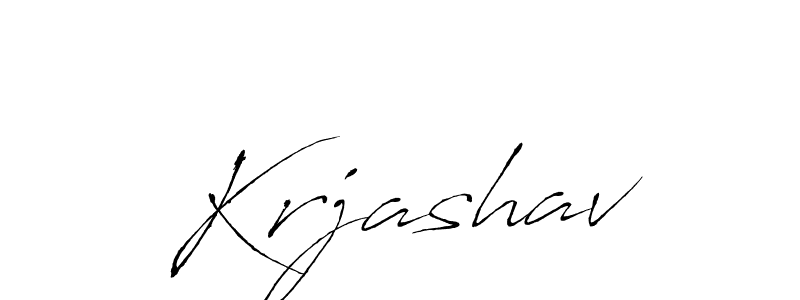 Use a signature maker to create a handwritten signature online. With this signature software, you can design (Antro_Vectra) your own signature for name Krjashav. Krjashav signature style 6 images and pictures png