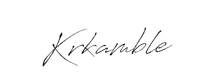 Design your own signature with our free online signature maker. With this signature software, you can create a handwritten (Antro_Vectra) signature for name Krkamble. Krkamble signature style 6 images and pictures png