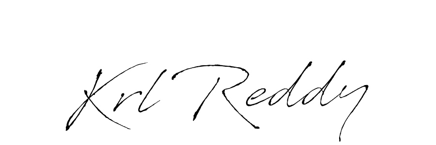 How to make Krl Reddy signature? Antro_Vectra is a professional autograph style. Create handwritten signature for Krl Reddy name. Krl Reddy signature style 6 images and pictures png