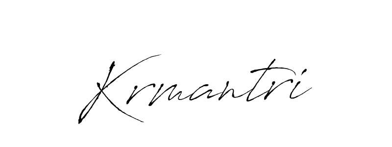 The best way (Antro_Vectra) to make a short signature is to pick only two or three words in your name. The name Krmantri include a total of six letters. For converting this name. Krmantri signature style 6 images and pictures png