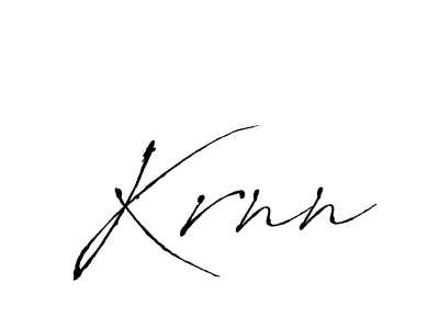 Krnn stylish signature style. Best Handwritten Sign (Antro_Vectra) for my name. Handwritten Signature Collection Ideas for my name Krnn. Krnn signature style 6 images and pictures png
