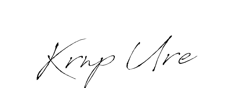 if you are searching for the best signature style for your name Krnp Ure. so please give up your signature search. here we have designed multiple signature styles  using Antro_Vectra. Krnp Ure signature style 6 images and pictures png