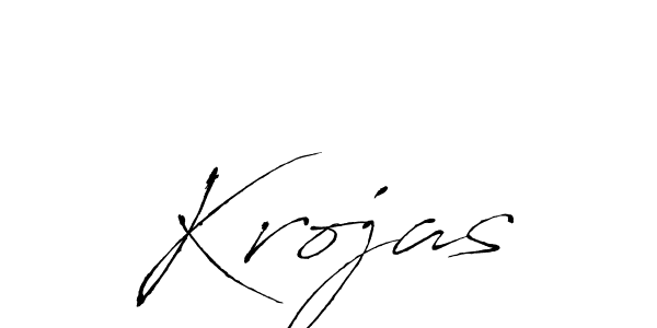 How to make Krojas name signature. Use Antro_Vectra style for creating short signs online. This is the latest handwritten sign. Krojas signature style 6 images and pictures png