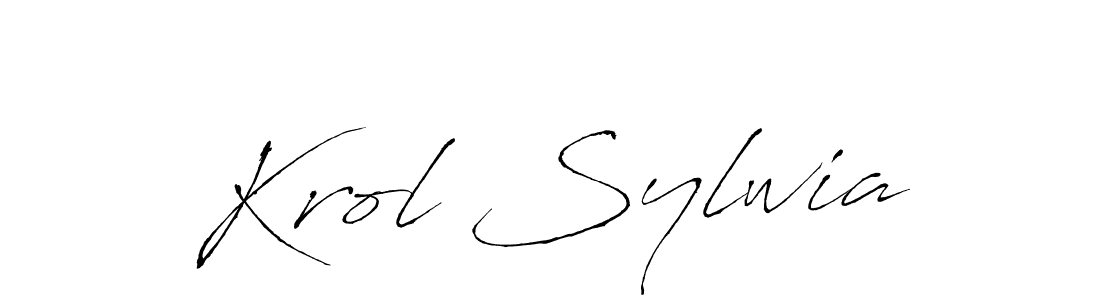 Make a beautiful signature design for name Krol Sylwia. Use this online signature maker to create a handwritten signature for free. Krol Sylwia signature style 6 images and pictures png