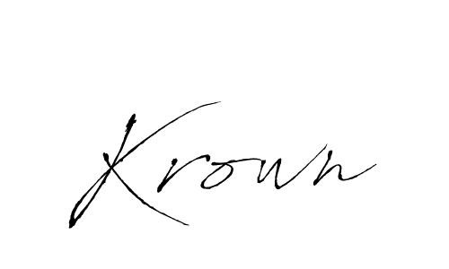 The best way (Antro_Vectra) to make a short signature is to pick only two or three words in your name. The name Krown include a total of six letters. For converting this name. Krown signature style 6 images and pictures png