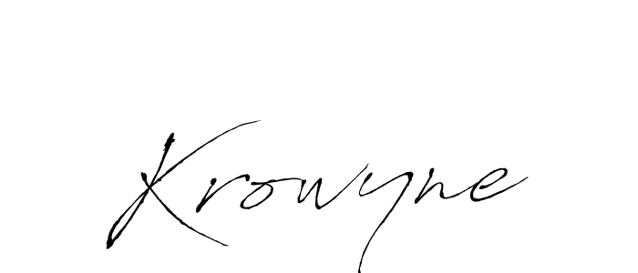 Also we have Krowyne name is the best signature style. Create professional handwritten signature collection using Antro_Vectra autograph style. Krowyne signature style 6 images and pictures png