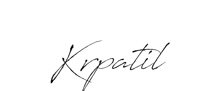 Also we have Krpatil name is the best signature style. Create professional handwritten signature collection using Antro_Vectra autograph style. Krpatil signature style 6 images and pictures png