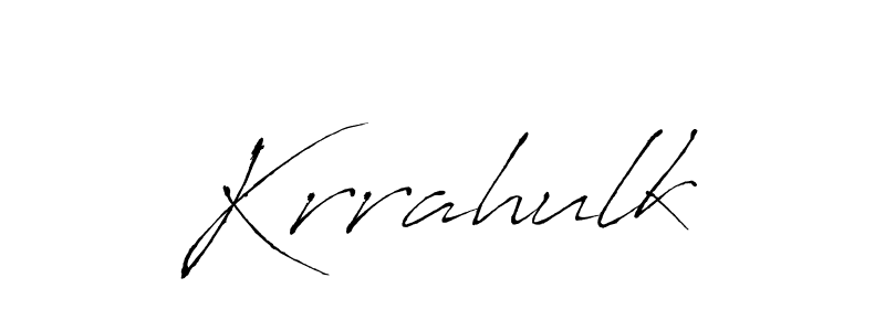 Make a beautiful signature design for name Krrahulk. With this signature (Antro_Vectra) style, you can create a handwritten signature for free. Krrahulk signature style 6 images and pictures png