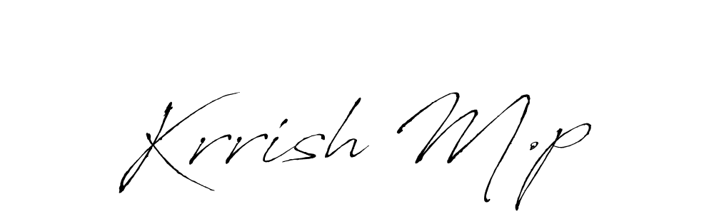 Make a beautiful signature design for name Krrish M.p. Use this online signature maker to create a handwritten signature for free. Krrish M.p signature style 6 images and pictures png