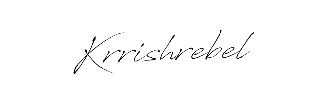 Create a beautiful signature design for name Krrishrebel. With this signature (Antro_Vectra) fonts, you can make a handwritten signature for free. Krrishrebel signature style 6 images and pictures png