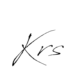 Design your own signature with our free online signature maker. With this signature software, you can create a handwritten (Antro_Vectra) signature for name Krs. Krs signature style 6 images and pictures png