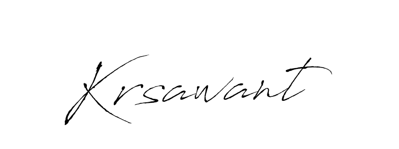 Use a signature maker to create a handwritten signature online. With this signature software, you can design (Antro_Vectra) your own signature for name Krsawant. Krsawant signature style 6 images and pictures png