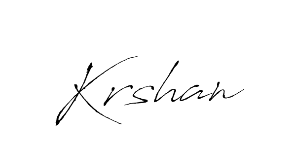How to make Krshan signature? Antro_Vectra is a professional autograph style. Create handwritten signature for Krshan name. Krshan signature style 6 images and pictures png