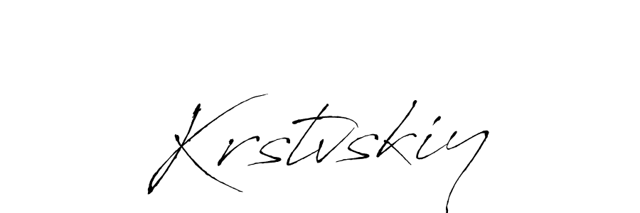 Make a beautiful signature design for name Krstvskiy. With this signature (Antro_Vectra) style, you can create a handwritten signature for free. Krstvskiy signature style 6 images and pictures png