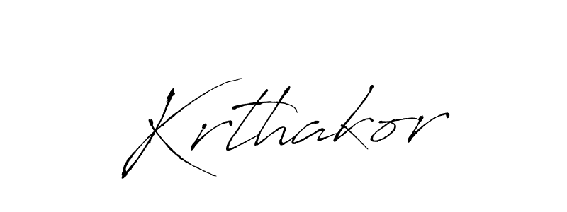 Design your own signature with our free online signature maker. With this signature software, you can create a handwritten (Antro_Vectra) signature for name Krthakor. Krthakor signature style 6 images and pictures png